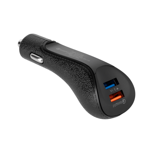 Autolaturin USB 3,1A Quick Charge 3.0 12-24V