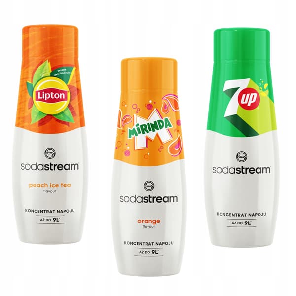 Sodastream Lipton Iste Persika + Mirinda + 7up 3-pack koncentrat
