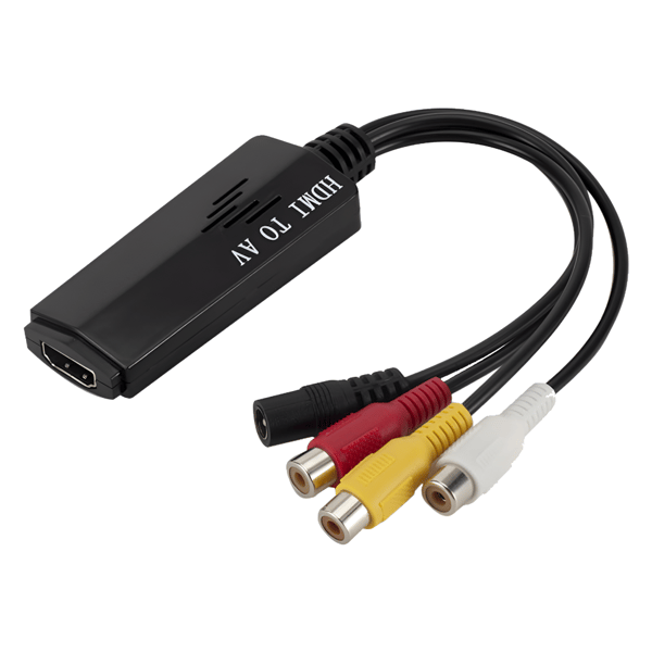 HDMI til AV adapter med 3x female RCA-stik