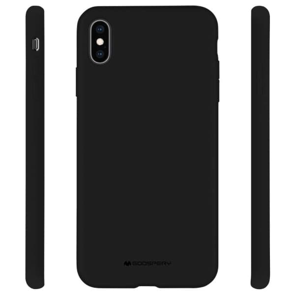Mercury Silicone iPhone 12 Pro Max 6,7 cm sort/hvid