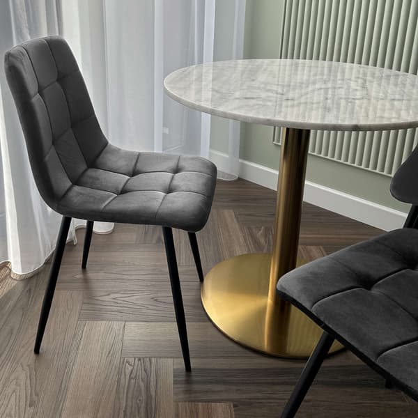 DENVER sammets grafitfåtölj
