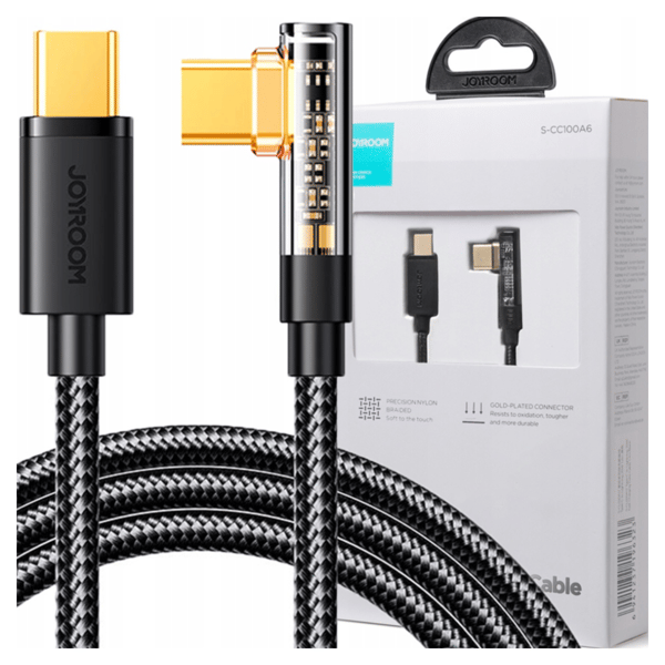 Joyroom S-UL012A6 USB-A / Lightning / Vinkel / 1,2m Kabel (Sort)