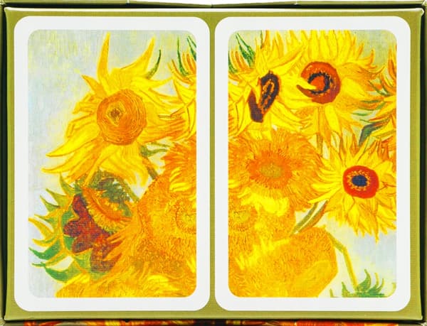 PIATNIK IMPRESSIONIST VAN GOGH SOLROSOR Spelkort i trälåda