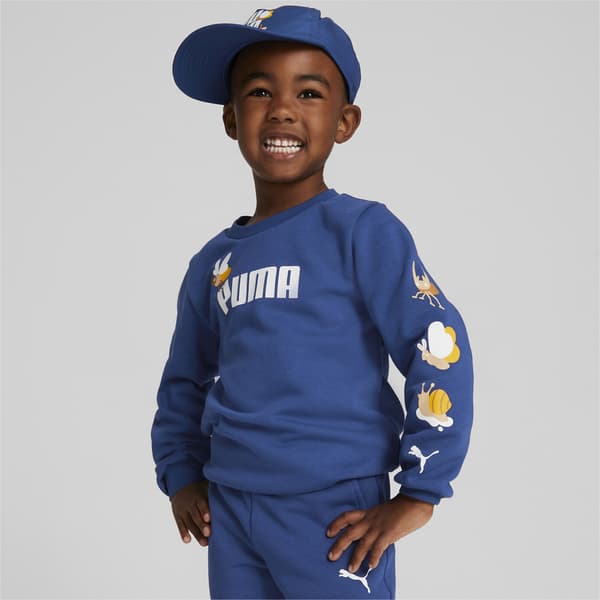 Puma SMALL WORLD CREW TR barntröja blå 67013116 r 98