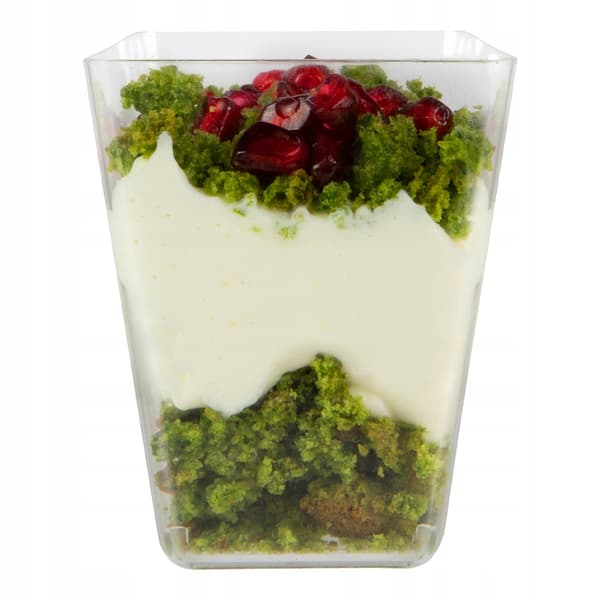 KOPPAR OCH BEHÅLLARE FÖR EFTERRÄTTER 150 ml 24 st. KVADRATIG kopp för snacks