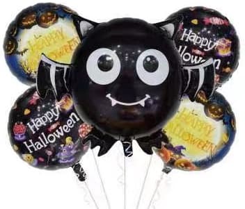 Halloween FLAGERMUSE ballonsæt buket 5 stk.
