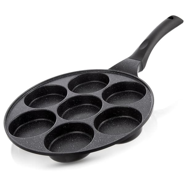 Pande til æg granit 7 huller GRANDE 27 cm