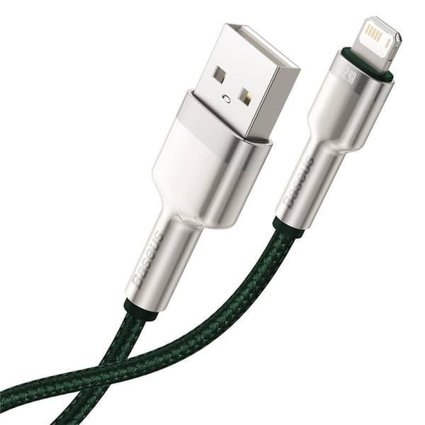 Baseus Cafule USB till Lightning-kabel, 2.4A, 1m (Grön)
