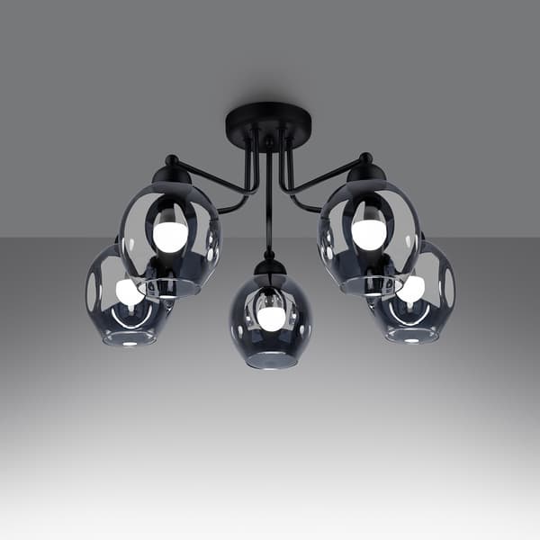 QUICKSAND LOFTSLAMPE 5 E27 SORT LUMILO 11.219.45