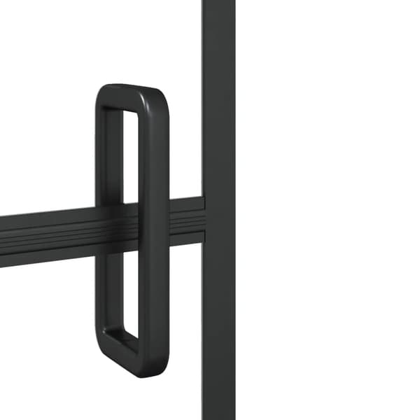 vidaXL foldbar brusekabine, ESG, 120x140 cm, sort