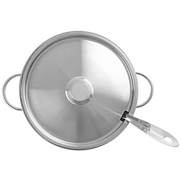 Stålsuppegryde med låg 4,5 liter