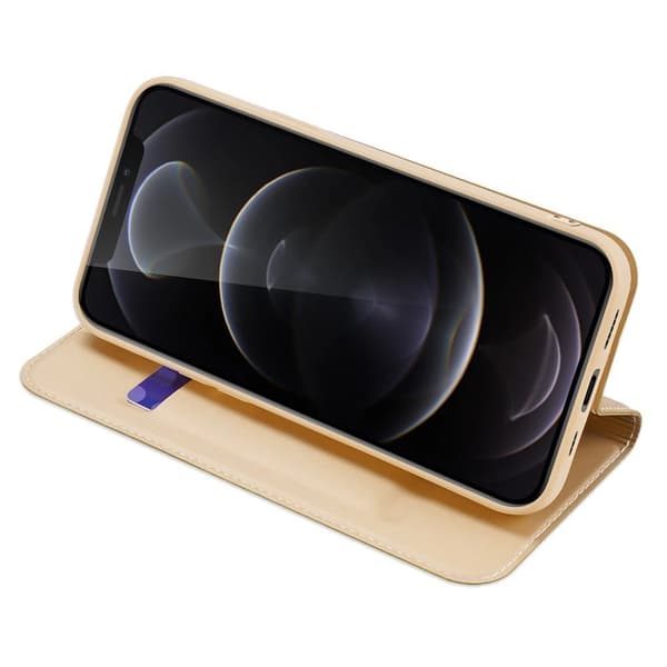 Dux Ducis Skin Pro Hölsterfodral med Flip iPhone 13 Pro Guld