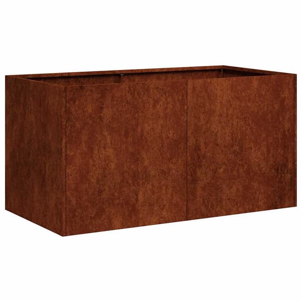 vidaXL rusten urtepotte 80x40x40 cm rustfrit stål