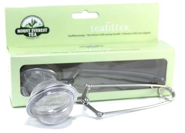 Tysk teinfuser med tang 15 cm, diameter 5 cm