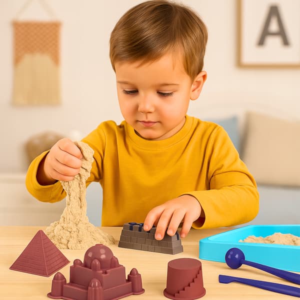 Kinetisk Sand Piastolina Sæt Borg Pyramide Forme Kreative Gør-det-selv