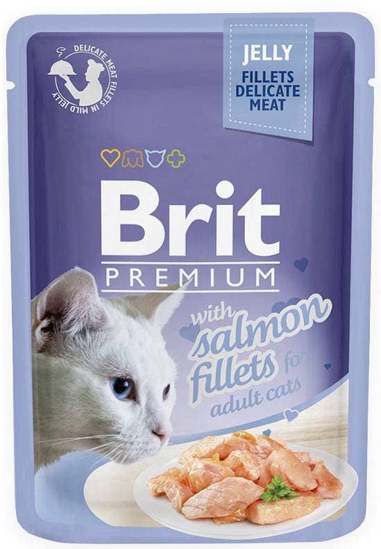 Brit Premium Katt | Geléfiléer | 85 g - Lax 85 g