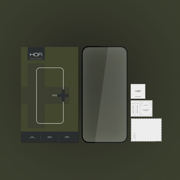 Hærdet glas Hofi Glass Pro+ iPhone 15 Pro Max Sort