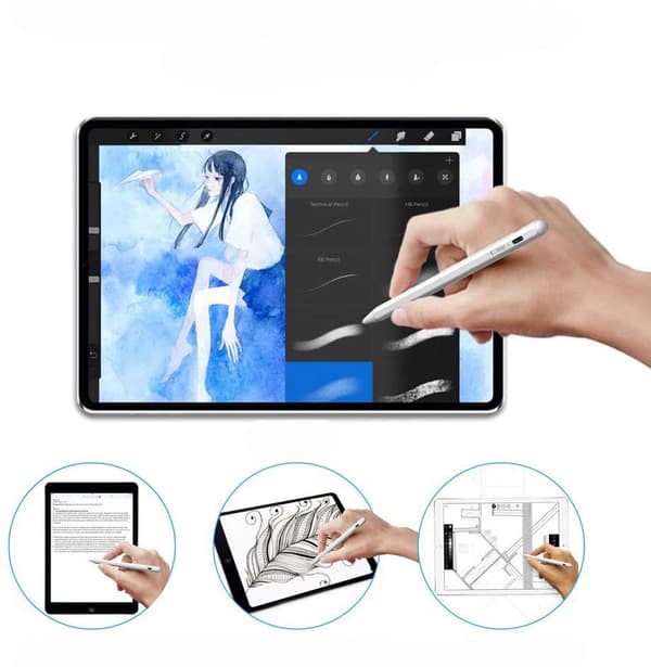 TECH-PROTECT DIGITAL MAGNETISK STYLUS PEN TIL IPAD HVID