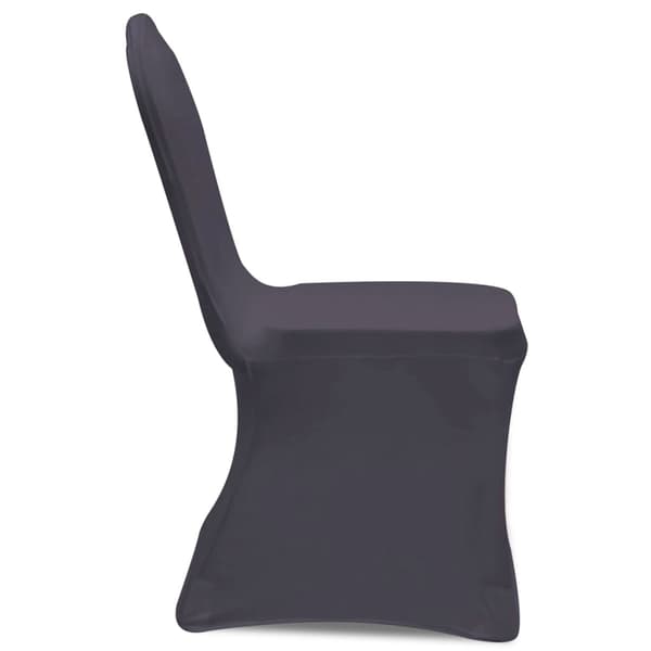 vidaXL Stretchstolsöverdrag, 6 st, Antracit