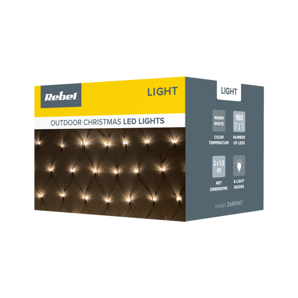 LED-julgransbelysning utomhus nätgardin IP44