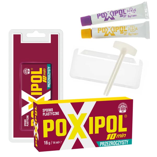 Poxipol 16g/14ml Läpinäkyvä Pakkaus (40057)
