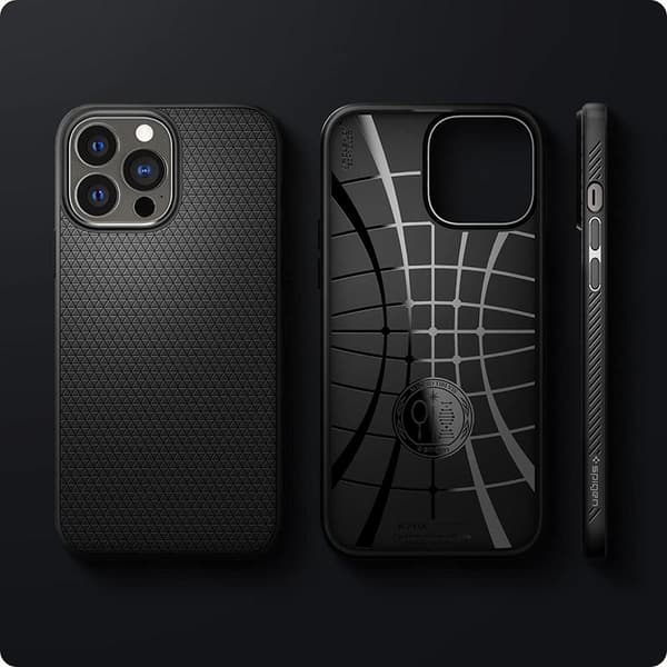 Spigen Liquid Air - Etui til iPhone 13 Pro (Sort)