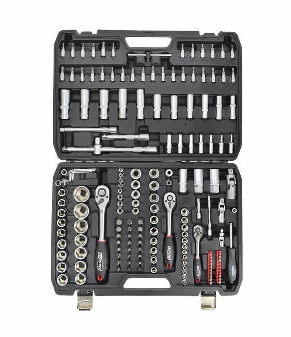 AWTOOLS NYCKELSET 173 delar 1/2" 3/8" 1/4" BLACK LINE