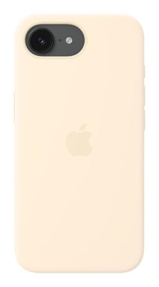 APPLEn silikonikuori MagSafella iPhone 17e:lle, vaniljanruskea