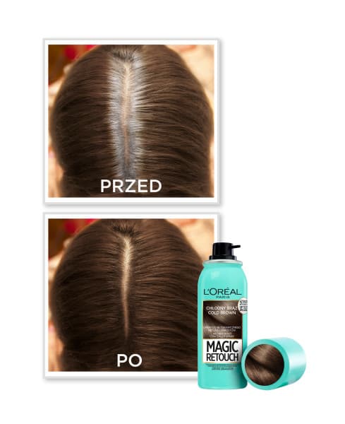 L'Oréal Paris Magic Retouch hårspray til hårrødder, kølig brun 75 ml
