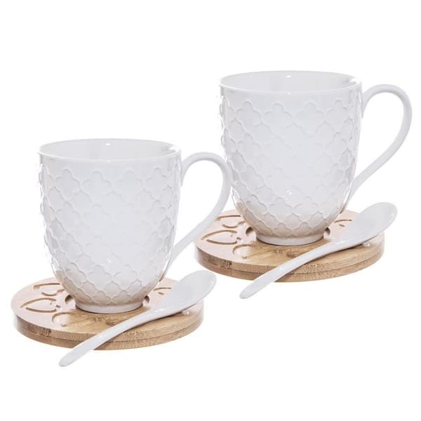 Whiteline porcelænskrus 370 ml 2 stk.