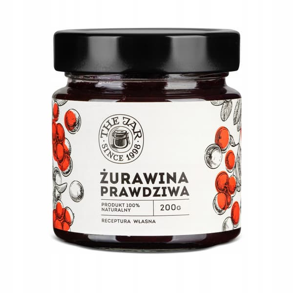 Ægte tranebærmarmelade 61% 200 g THE JAR