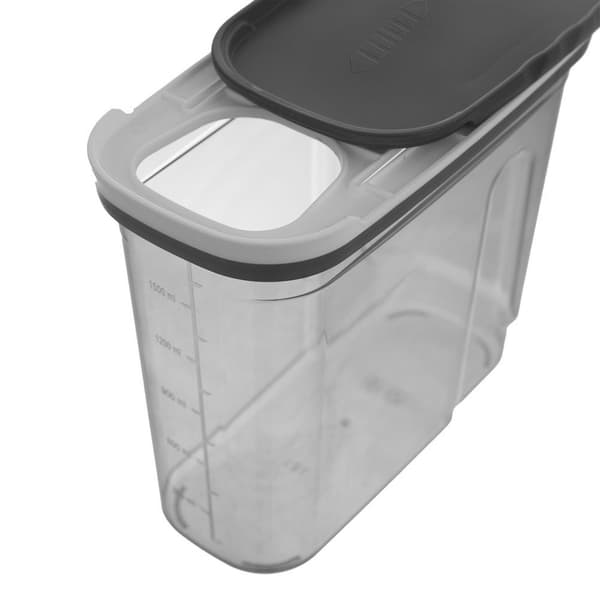 Beholder til bulkvarer med dispenser grå 1,8 l