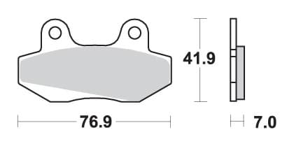 SBS KH86 katutason keraamiset jarrupalat, mustat
