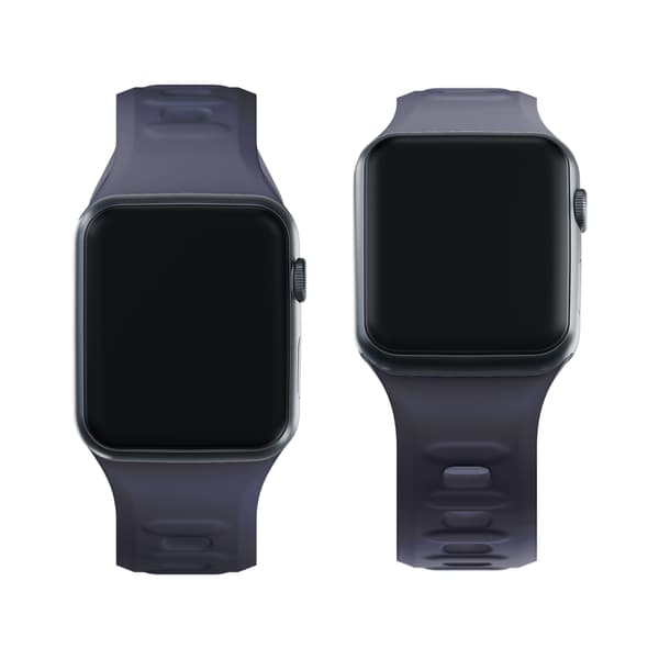 38/40/41/42 mm Grå (lille) - 3mk Silikone Urrem til Apple