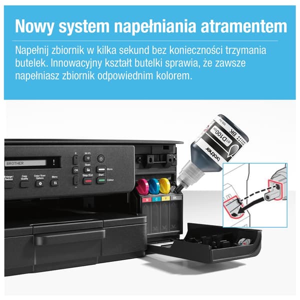 Brother DCP-T530DW multifunktionsprinter, A4, Wi-Fi, dupleks