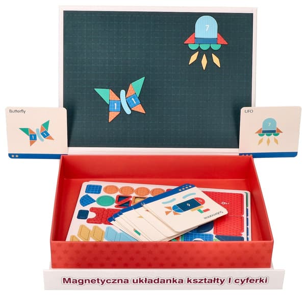 Magnetiskt pussel - Former och siffror