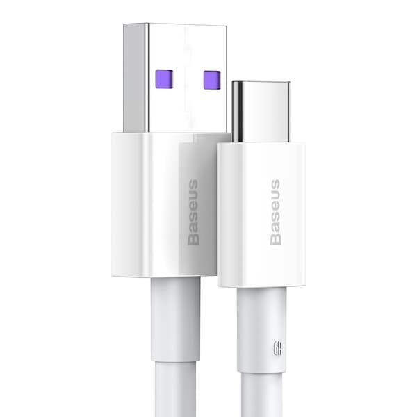 Baseus Superior Series USB til USB-C kabel, 66W, 2m (hvid)