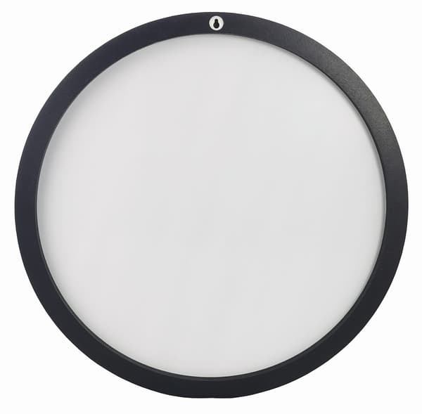 Pyöreä puinen parvipeili 60 cm musta BD taide