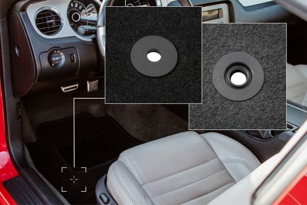 Sort førermåtte til: Ford S-MAX MK2 7 personer (2015-)