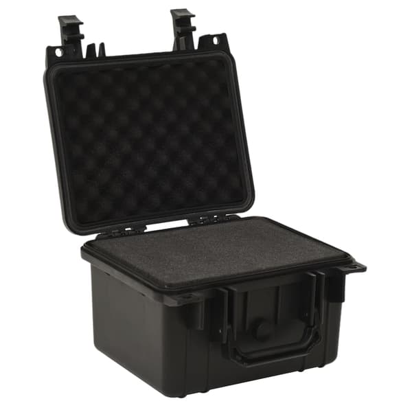 vidaXL flightcase, sort, 27x25x18 cm, PP