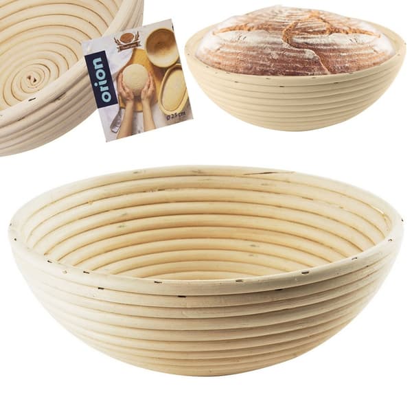 Rattanjäskorg för bröd, 1,5 kg / 25 cm