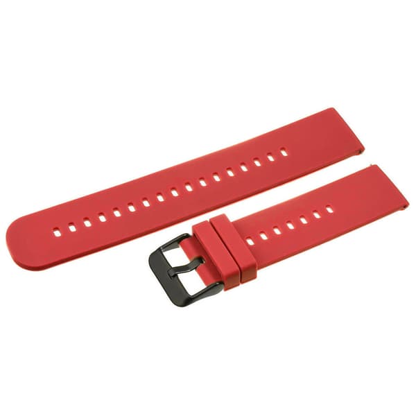 Gummirem til U27 ur - rød/sort - 22mm