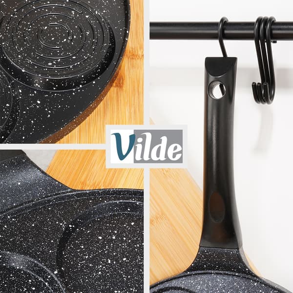 Granit stegepande til æg 7 huller BASIC LINE 26 cm
