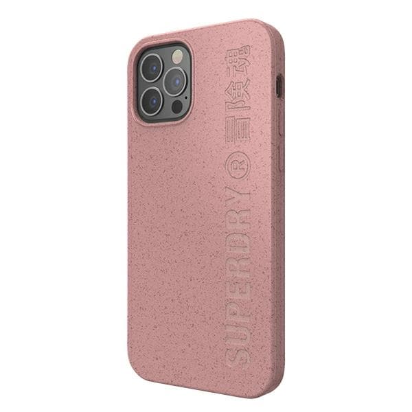 SuperDry Snap iPhone 12/12 Pro komposterbart cover pink/pink 42621