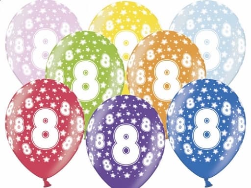 Ballonger med 8-årstryck, 1 st.
