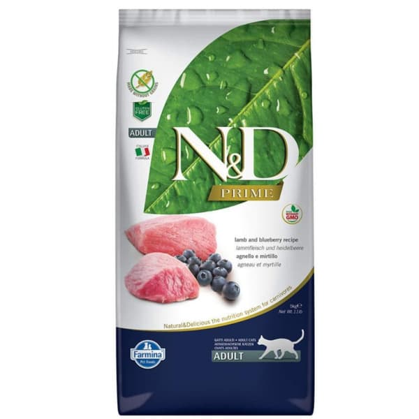Farmina N&D Prime torrfoder för katter 5 kg lamm