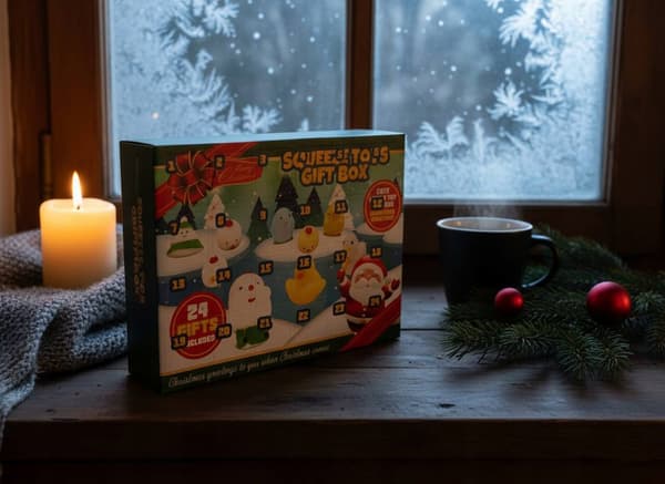 Squeezy Squishy Adventskalender - 24 overraskelser til børn