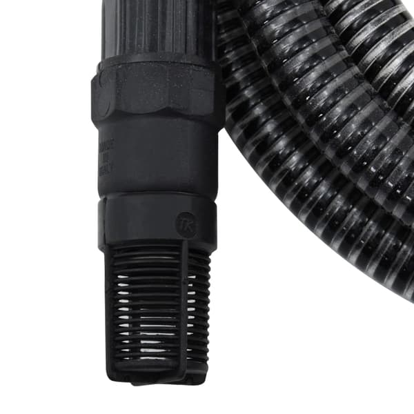 vidaXL sugeslange med messingkoblinger sort 1" 10 m PVC