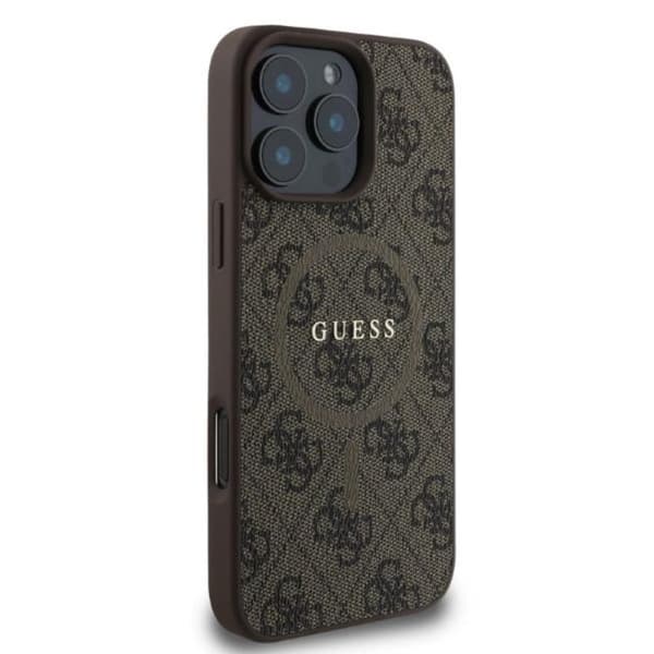 Guess 4G Ring Classic Logo MagSafe - iPhone 16 Pro Max cover (brun)