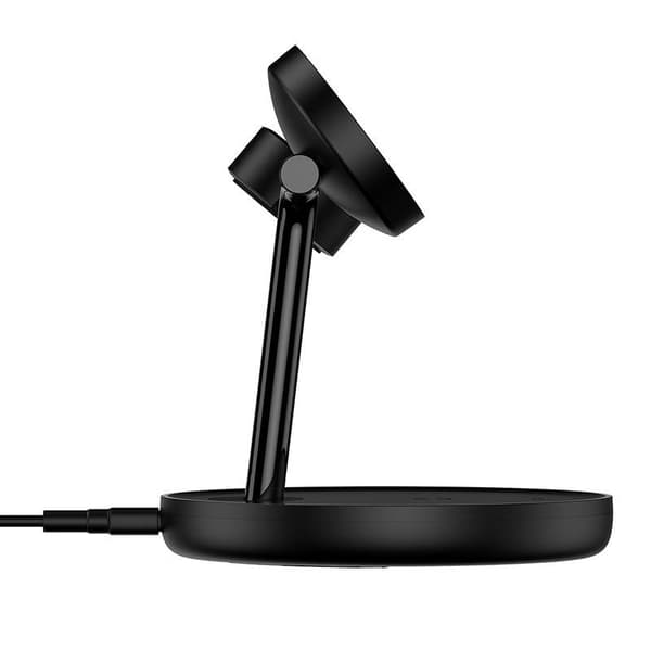 Baseus 3-i-1 15W MagSafe trådløs opladerstander (sort)